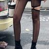 1Pcs Asymmetry Leggings Female Stockings Perspective Hollow Out Hottie Sexy Tights Girl Personality High Pantyhose