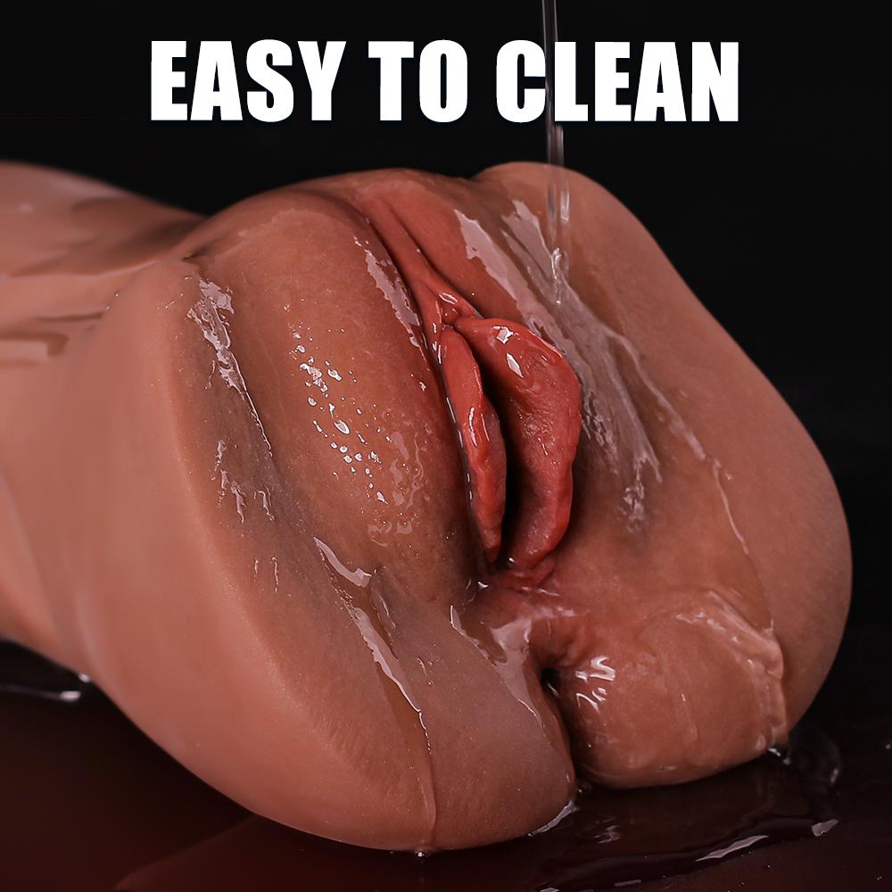 Masturbator Man Real Vagina Pocket Pussy Adult Sex Toy Artificial 2 In 1 Vaginal Anal Male Masturbation Cup Realistic Vagina Tight Anus Toy