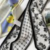 Spring And Summer Idyllic Small Long Silk Scarf Women'S Versatile Scarf Ponytail Headscarf Tied Bag Streamer Simulation Silk Belt