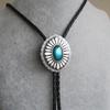 Catena Camicia Retros Collare Bolo Corda Collana in Pelle Cravatta Cravatta da Uomo d'Affari per Uomini alla Moda
