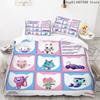 Gabby's Dollhouse Bedding Set Kawaii Bed Linen Set Single Double Size Home Decor For Girls Kids Cartoon Cute Cat Duvet Cover Set