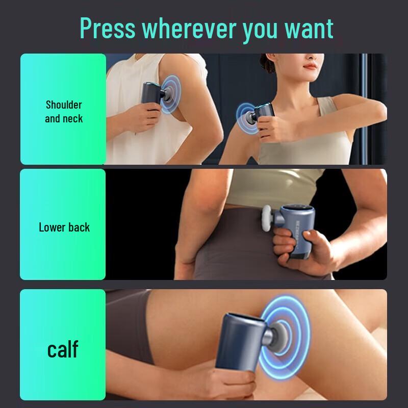 Hezheng Mini Portable Muscle Massager CN Plug (adapter Included)