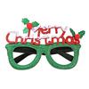 huaqianguhh Christmas Glasses, Glitter Holiday Party Glasses Frames, Santa Hat Tree Snowman Bear Funny Eyeglasses for Favors