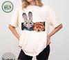 Coquette Bow Watercolor Zootopia Shirt Judy Hopps Nick Wilde Shirt Retro Zootropolis Disney Tee WDW Family 2026 Trip Tee