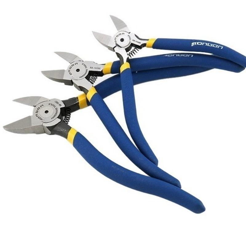 Diagonal Cutting Pliers 5/6 Inch Wire Stripping Tool Side Cutter Cable Burrs Nipper Electricians DIY Repair Hand Tools