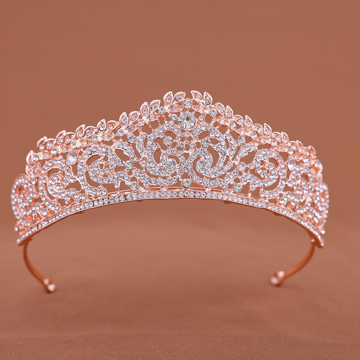

The Small Crown Headwear for The Bride s Banquet Style The Hair Band Accessory and The Setting Water Diamond Crown Hair Accessory