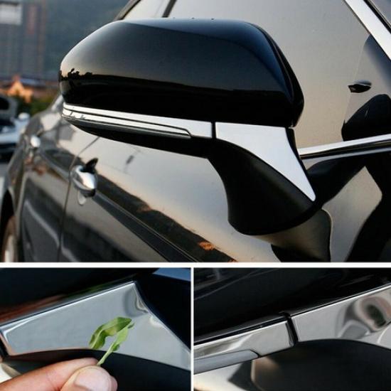 For 2018- Toyota Camry Stainless Side Door Rearview Mirror Cover Trim 4PCS