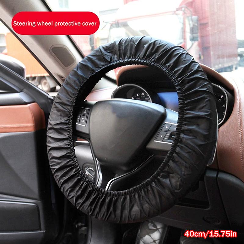 Universal Black Car Seat Cover Front And Rear Polyester Waterproof Anti-fouling Car Protective Seat Cover Interior Seat Supplies