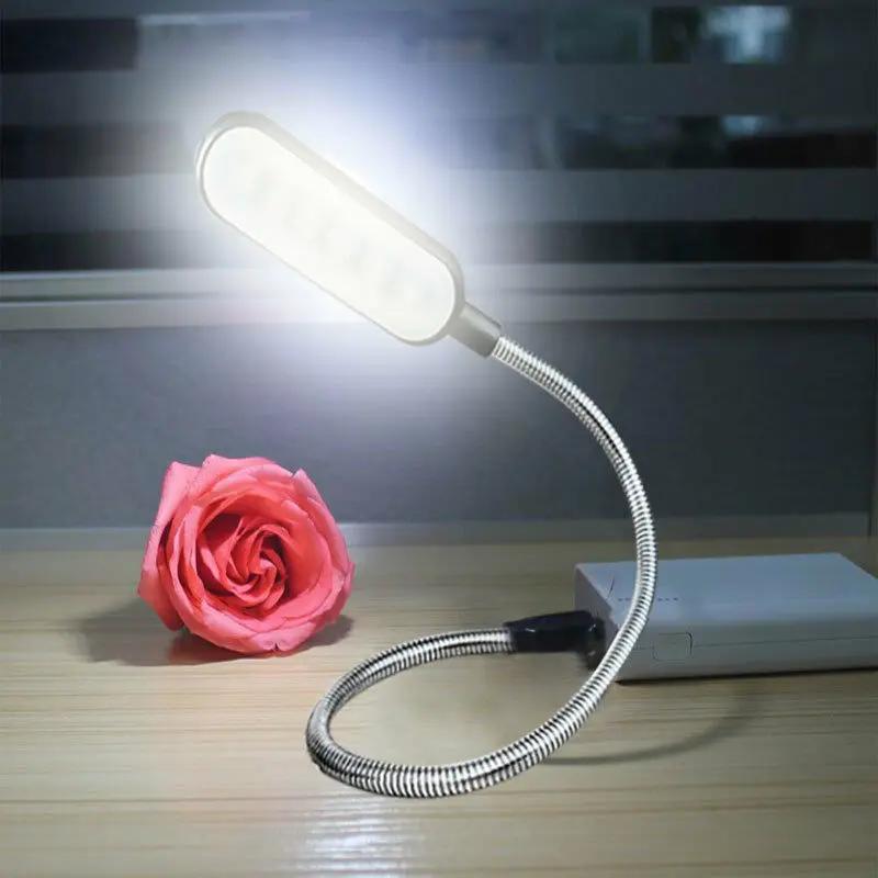 1pcs USB Flexible Reading Lamp Book Light,, Desktop Small Table Lamp, Portable Small Night Light for Room Decor Reading Light