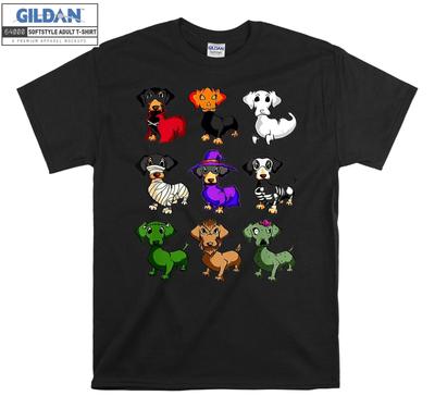 Dachshund Happy Halloweiner T-shirt Gift Hoodie T Shirt Men Women Unisex H16