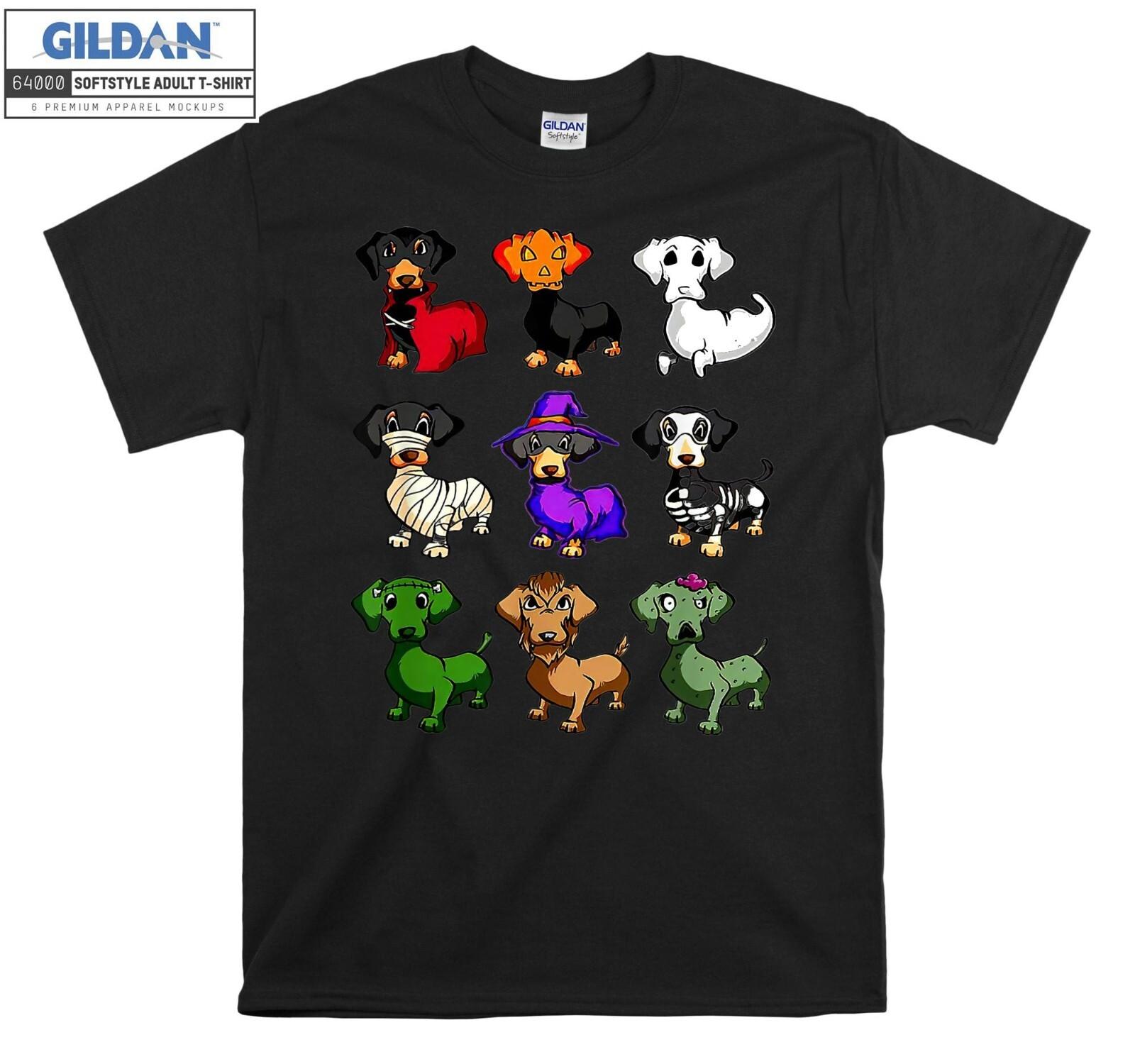 Dachshund Happy Halloweiner T-Shirt Mens Womens Tees Top Gift Hoodie T Shirt Mens Womens Tees Top Men Women Unisex H16 3XL