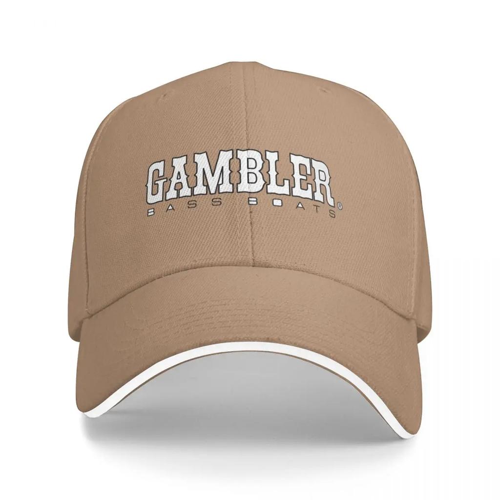Gambler Bass Boats Black and White Baseball Cap Trucker Hat Icon Fashion Beach Man Womens