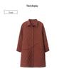 Women's Mid-Length Argyle Patchwork Trench Coat - 2024 New Autumn Casual Style