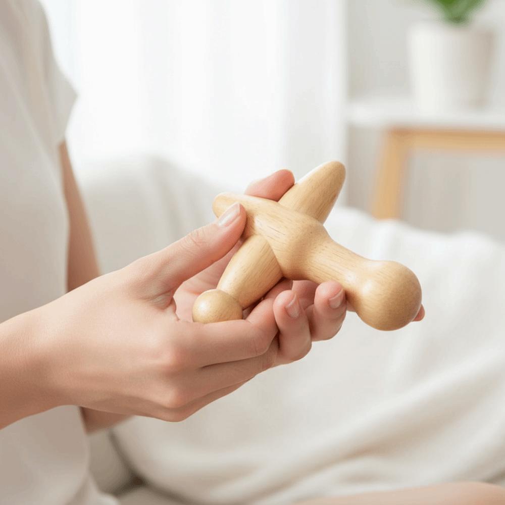 Handheld Wooden Foot Massage Stick Wood Trigger Point Massager Full Body Relaxation