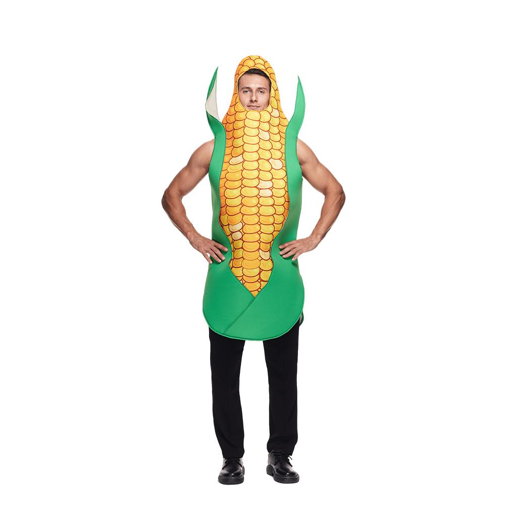 

EraSpooky Взрослый костюм початка кукурузы Смешной Хэллоуин Овощный маскарадный костюм для мужчин и женщин Пасха Пурим Маскарадный костюм One Size