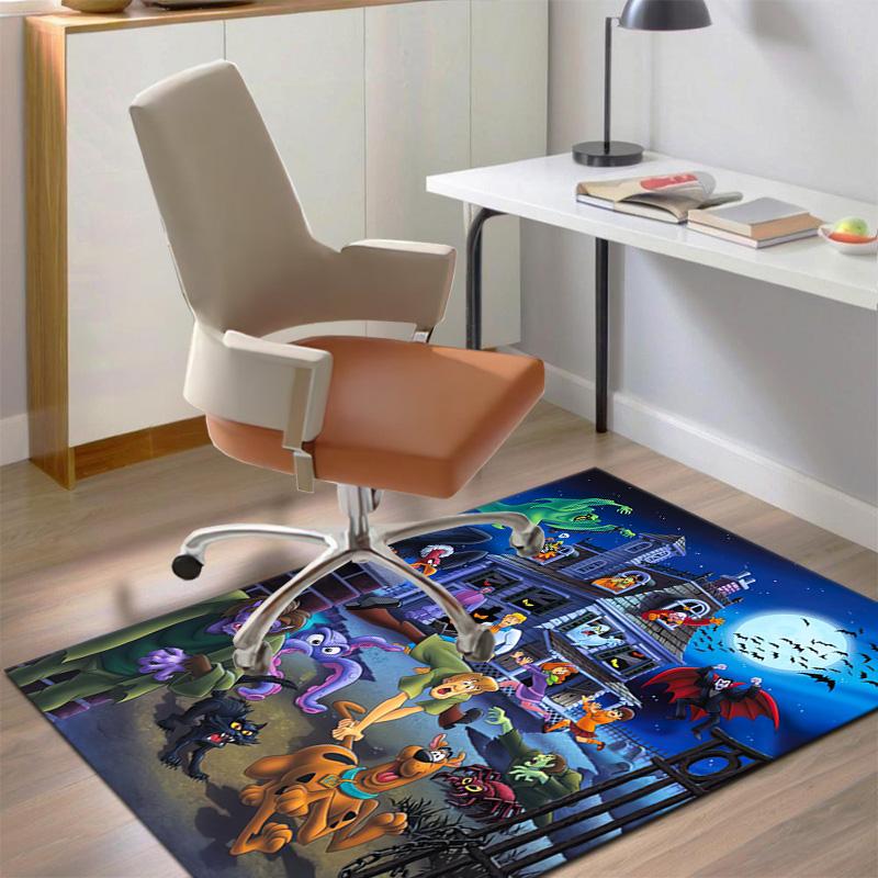 Halloween cartoon comedy adventure movie Scooby-Doo carpet is suitable for living room and bedroom doormats office balcony decorative carpet V12