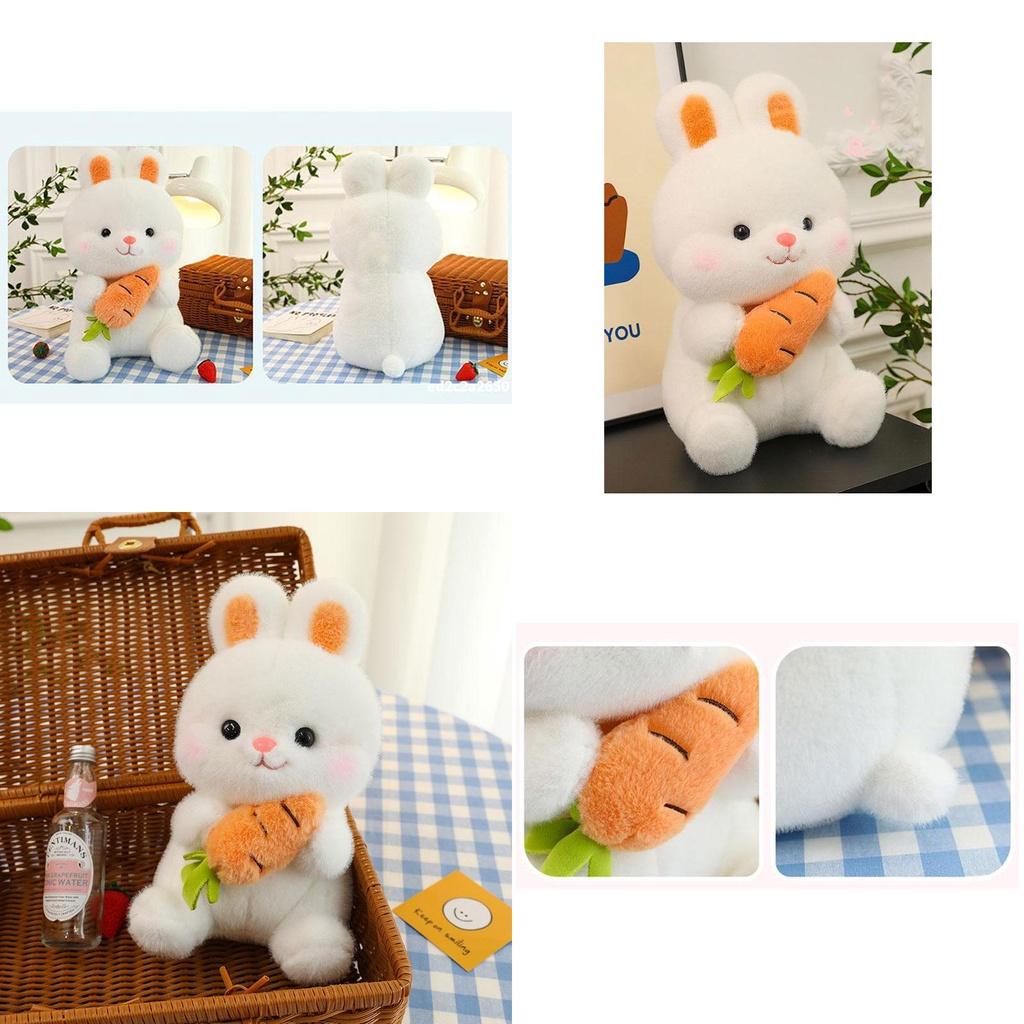 Rabbit Plush Toy Stuffed Animal Doll White Bunny Children's Birthday Gift Wholesale