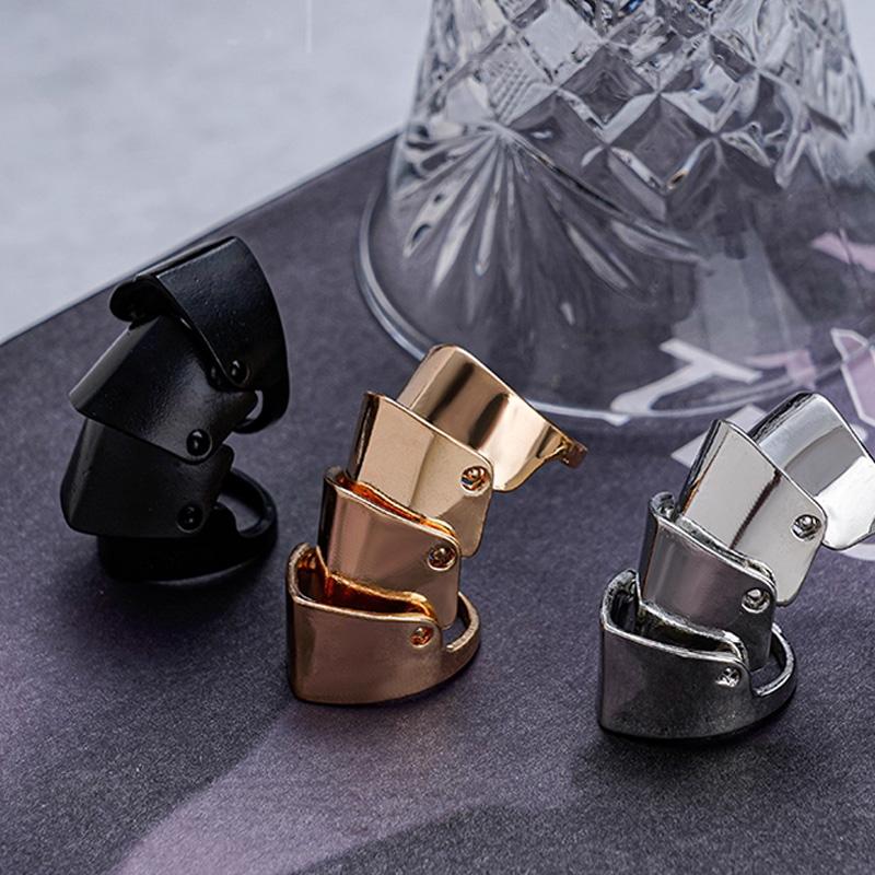 1Pcs 3Colors Anime Oosaki Nana Same Rings Punk Gothic Rock Scroll Joint Armor Knuckle Finger Rings Metal Cosplay Jewelry Gifts