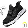 Work Safety Shoes Men Anti-smash Anti-puncture Work Sneakers Steel Toe Shoes Light Comfort Security Boots Indestructible Shoes
