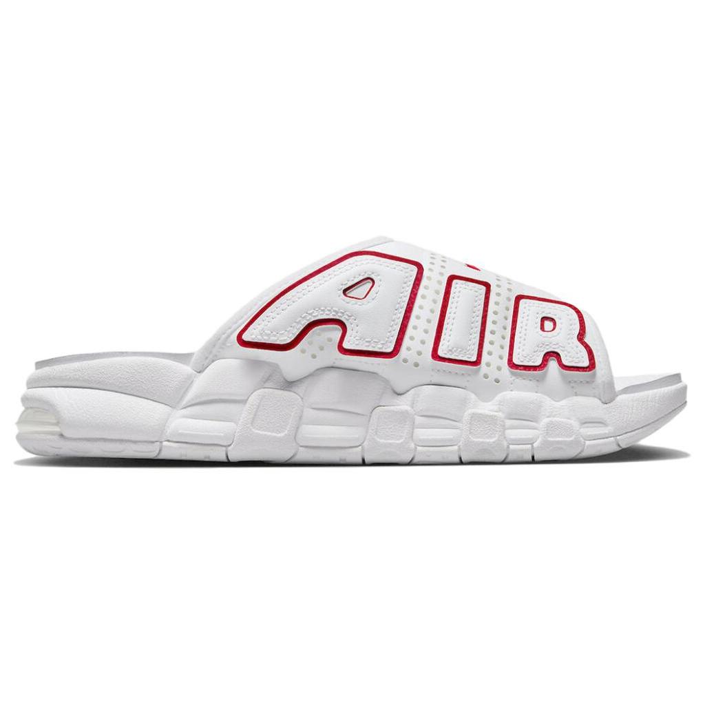New Nike Air More Uptempo Slide 'White Red' FD9884-100