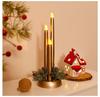 Christmas Candle Ornament: Desktop Decoration Holder with Night Light