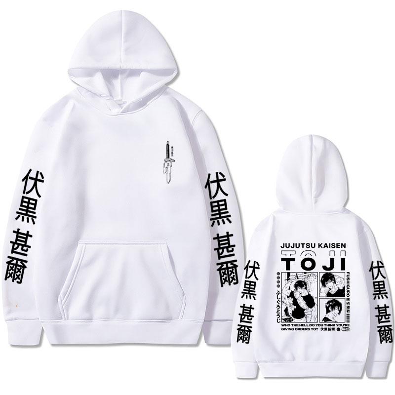 Anime Jujutsu Kaisen Fushiguro Toji Graphic Hoodies Vintage Oversized Hooded Casual Long Sleeves Cotton Hoodie Men Women Clothes