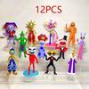8Pcs/Set The Amazing Digital Circus Anime Figure Ragatha/Jax/Pomni Action Figure PVC Collection Model Doll Toys Room Decoration