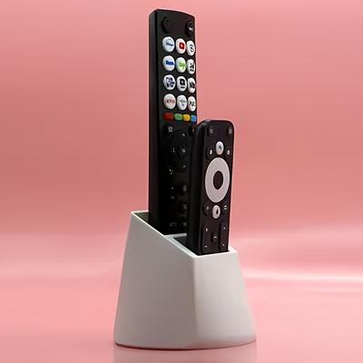 2-Hole Remote Control Holder – Practical Desktop Organizer for TV, Air Conditioner, Lamp, Saving Space, Durable and Convenient
