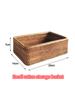 Handwoven Rectangular Rattan Wicker Basket Fruit Tea Snack Bread Picnic Cosmetic Storage Box Kitchen Supplies Household Tools