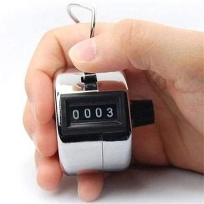 Mini Manual Metal cCase Mechanical Counter 1 Pack 1.8x1.8x1.3in