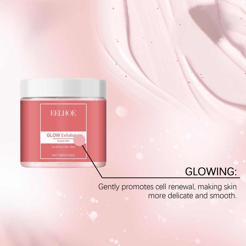 EELHOE Smooth Facial Scrub Exfoliator Dark Skin Removal Moisturizing Face Glow Even Skin Tone Lighten the Face Scrub Exfoliating