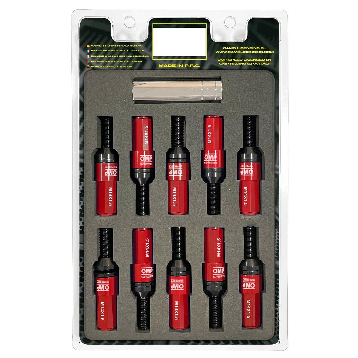 

Комплект винтов OMP OMPS09981406 28 мм Красный M14 x 1,50 TU прозрачный