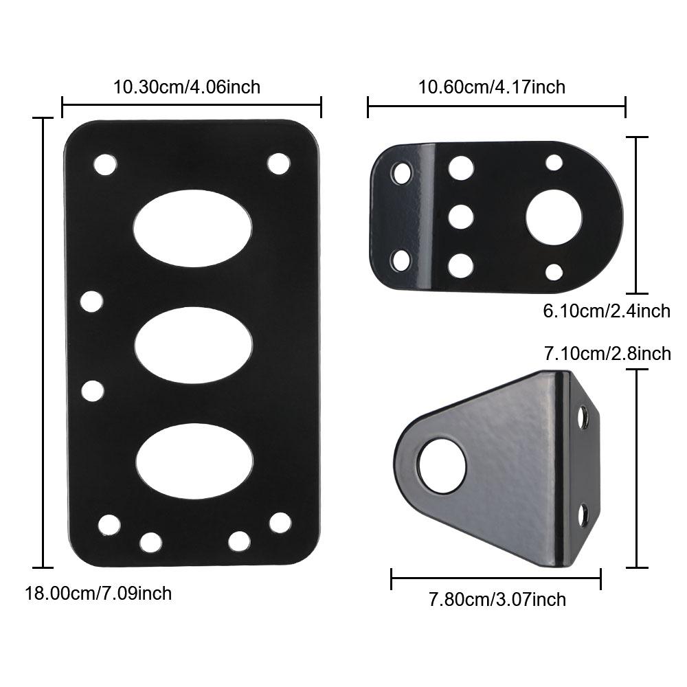 Hintere Kennzeichenhalterung, seitlich montierte Rücklichter, Motorrad-Blinkerhalterung für Harley 883, universelles Metall, schwarz
