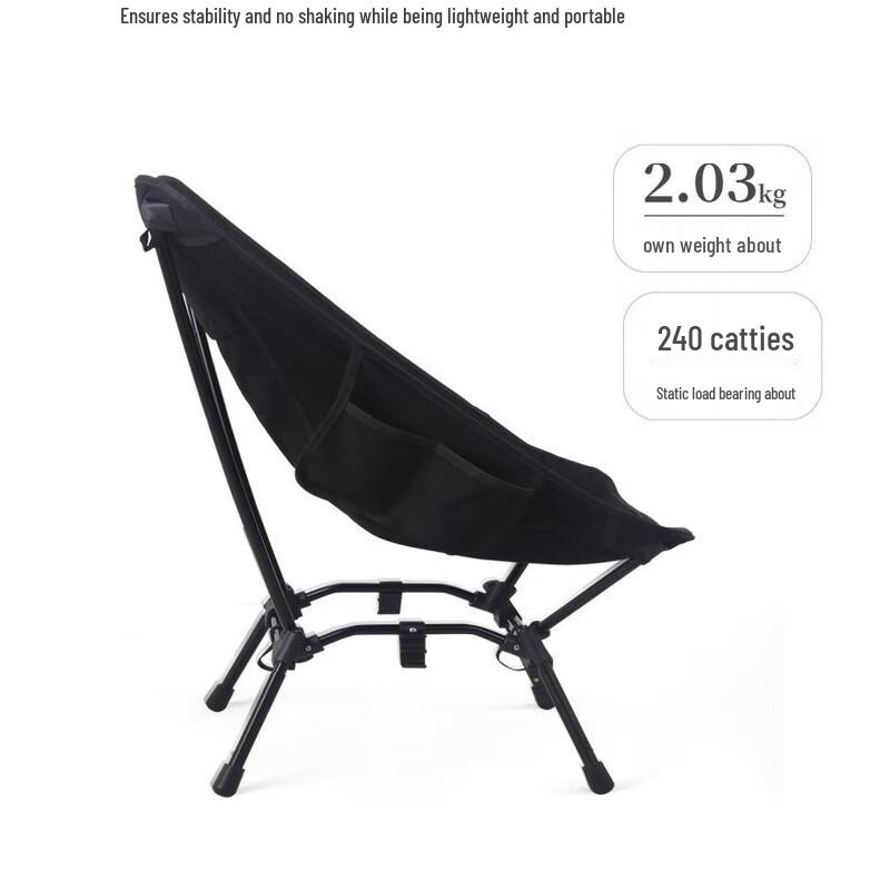 Ultralight High-Back Adjustable Canvas Camping Chair