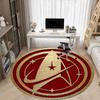 1pcStar Trek Office Round Area Rug, Indoor Mat Suitable For Office,Bedroom Living Room Home Decor, Room Deco A0928127