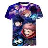 Módní Jujutsu Kaisen Satoru Gojo 3D Potisk Trička Anime Potisk Kulatý Výstřih Krátký Rukáv Grafické Cool Unisex Tričko [3-15 Let]