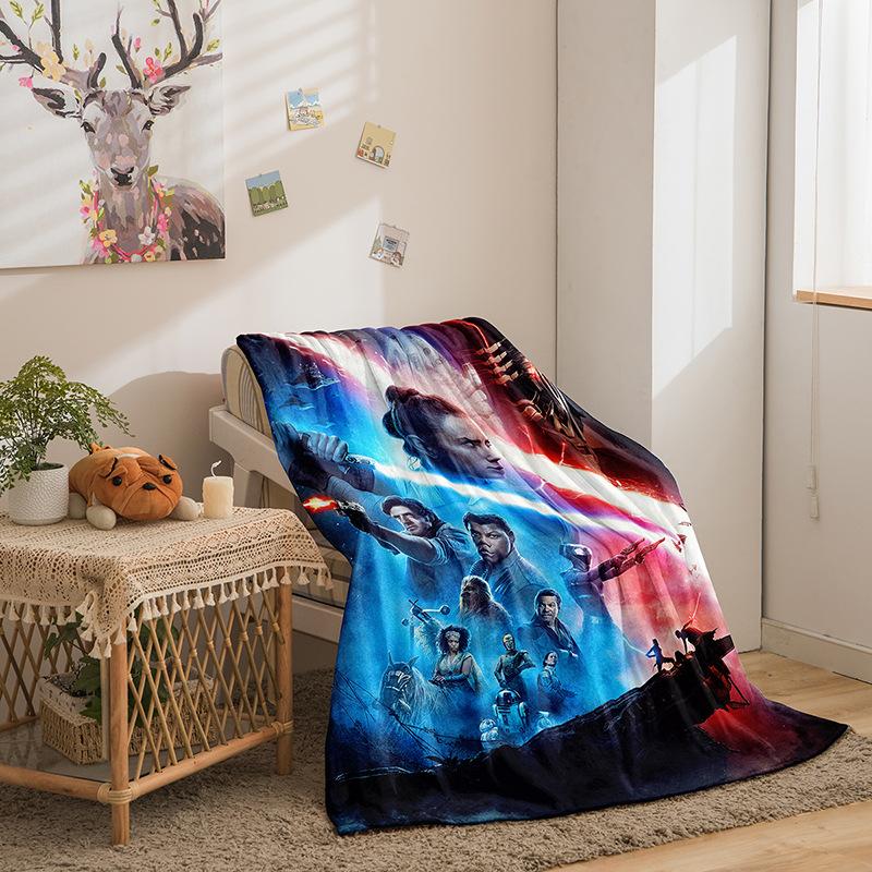 Column Double-Sided Flannel 3D Digital Printed Blanket Blanket