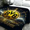 1PC Borussia Custom Name Patterned Flannel Blanket Suitable For All Seasons for Home Decor Warmth and Comfort Gifts Holiday Present