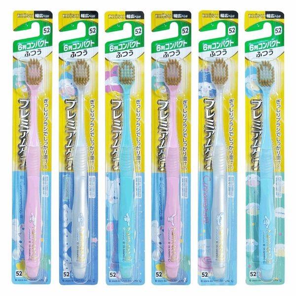 Japan EBISU Premium Care (Cinnamoroll / Hello Kitty) 6-row Compact Tooth Brush, 1 Piece