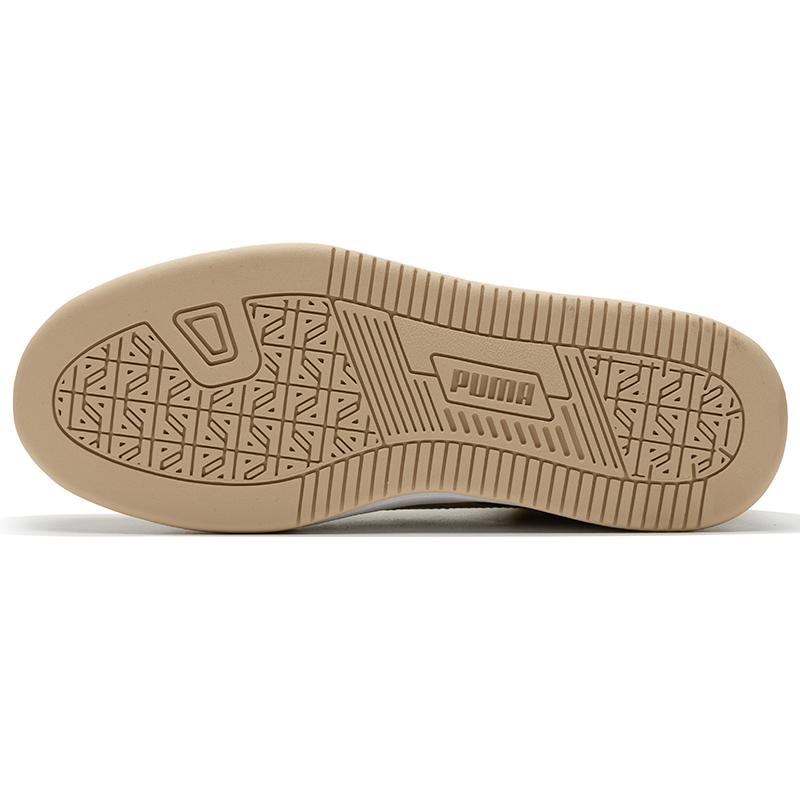 Puma Caven Series Comfortable Versatile Durable High-Top Skate Shoes Unisex Sneakers Oatmeal 392333-01