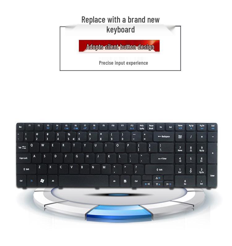 Compatible Keyboard for Acer Aspire Models: 5810T, 5820T, 5750G, 5742, 5536TG, 7741ZG, 5350