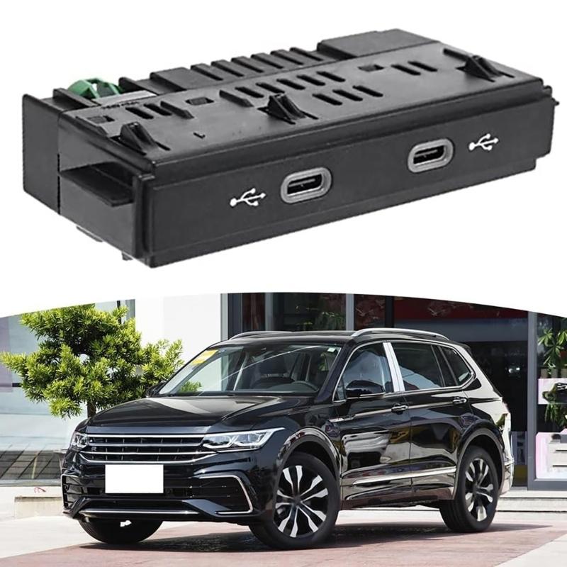Replacement Type-C Socket Connector Easy Installation Car Type-C Socket Front Rear USB Adapter for MK2 5NA035736