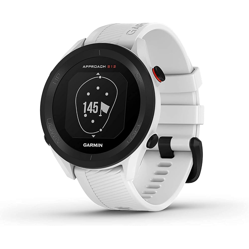 Garmin Approach S12 Golf GPS White 010-02472-22 Lightweight Compact Design