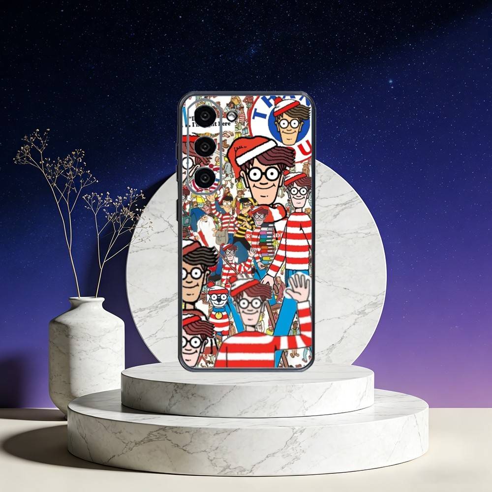 

Game Wheres W-WallyS Waldo Phone Case For Samsung Galaxy A73,A72,A71,A70,A53,A52,A51,Others Soft Black Cover Samsung a31