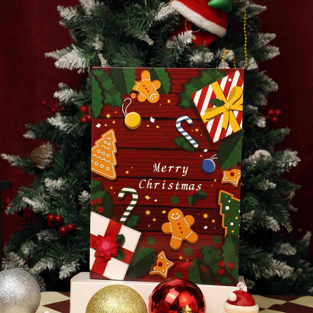 24-Day Fillable Christmas Hole-Pokes Box 2025 Christmas Advent Filling Gift Box Christmas Eve Empty DIY Surprise Gift Box