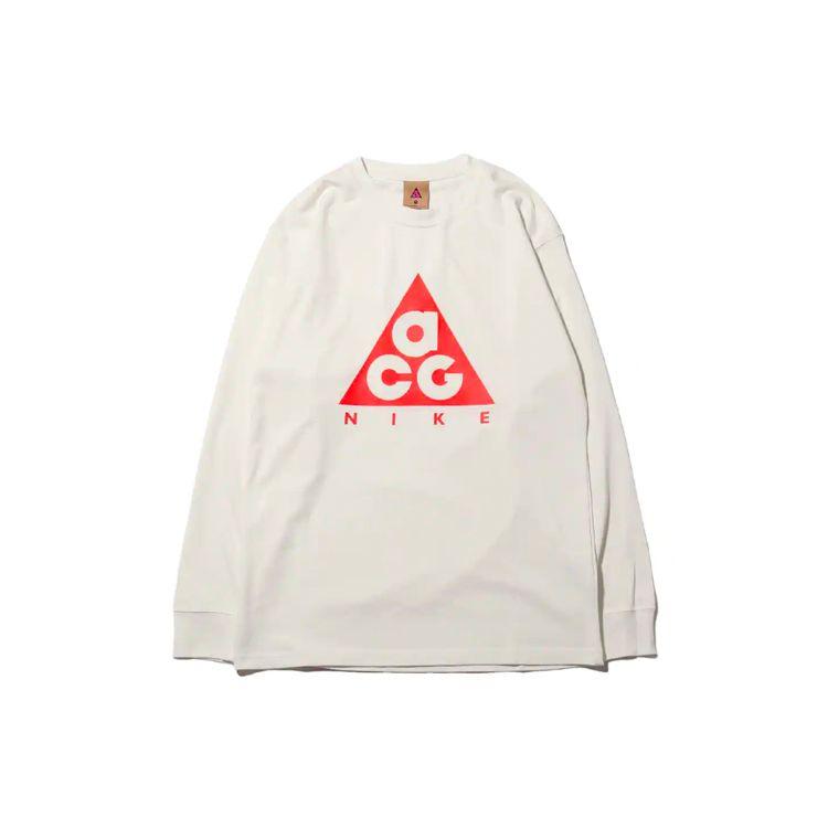 Nike ACG Long Sleeve T-Shirt White Red Men BQ7203-122 S