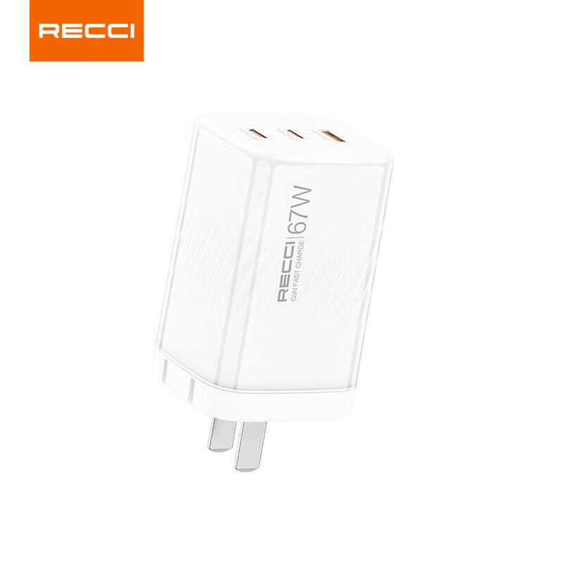 

Recci RC85CC 67W Dual Type-C & Single USB-A PD Fast Charger