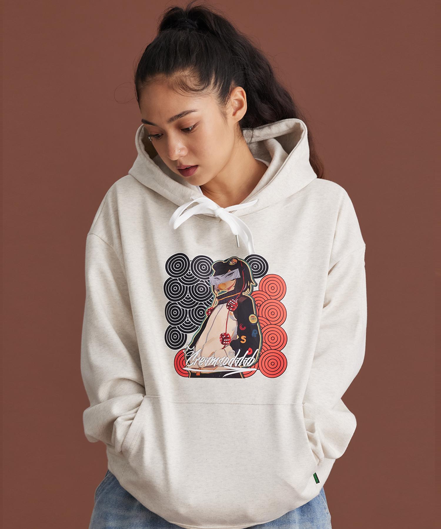 Cream Soda Lab Dice Girl Hooded Oatmeal M