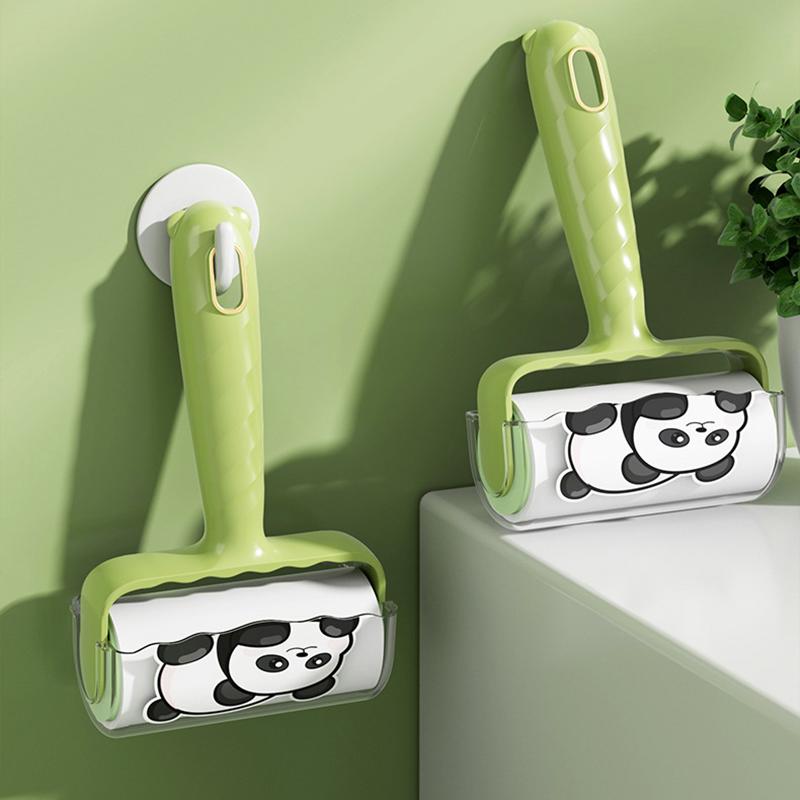 Tearable Roll Paper Hairs Sticky Roller Dust Pet Hair Remover Brush Clothes Carpet Lint Cleaning Replaceable Core