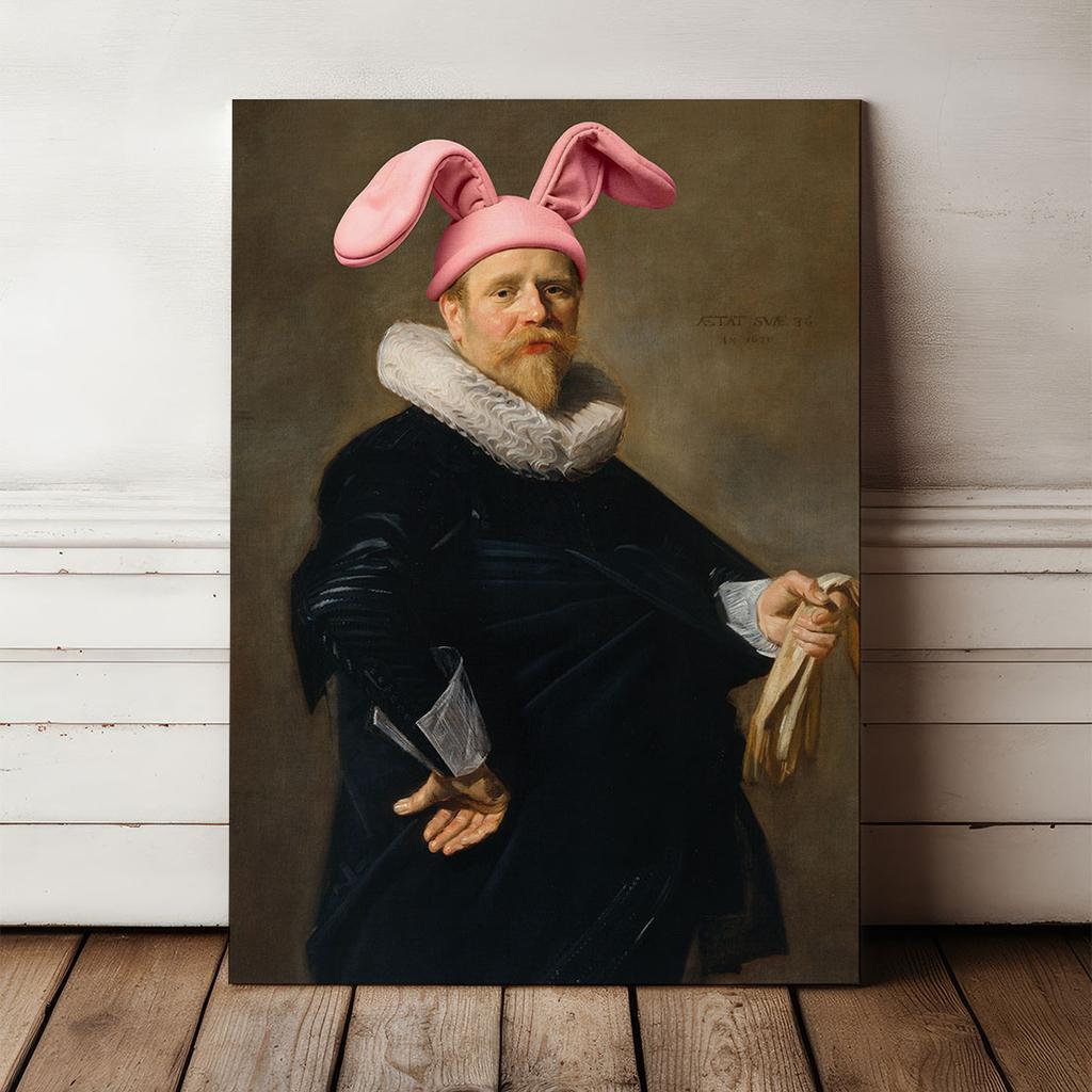 Obraz na płótnie portret królik uszy